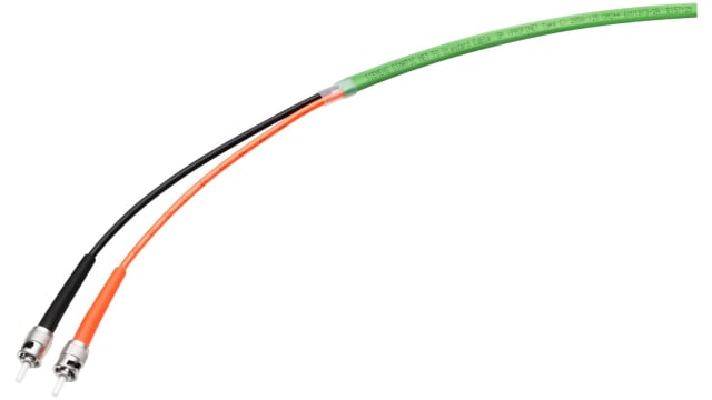 Siemens OM2 Multimode Fibre Optic Cable, 125 μm Polyvinyl Chloride, Green, 80 m | 6XV18733AN80