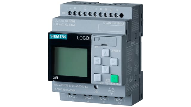 Siemens SIPLUS LOGO Series Logic Module for Use with SIPLUS LOGO, Relay Output, 8-Input, DC Input | 6AG1052-1MD08-7BA2