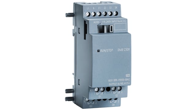 Siemens SIPLUS LOGO Series Logic Module for Use with SIPLUS LOGO, Relay Output, 4-Input, AC/DC Input | 6AG10551FB007BA2
