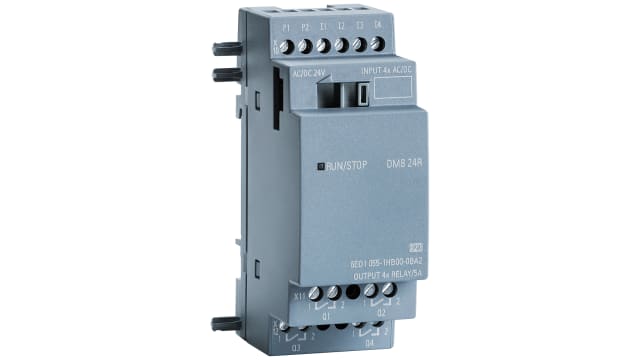 Siemens SIPLUS LOGO Series Logic Module for Use with SIPLUS LOGO, Relay Output, 4-Input, AC/DC Input | 6AG10551HB007BA2