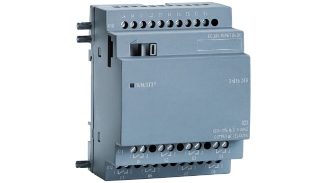Siemens SIPLUS LOGO Series Logic Module for Use with SIPLUS LOGO, Relay Output, 8-Input, Digital Input | 6AG10551NB107BA2