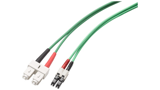 Siemens Single Mode Fibre Optic Cable, 125 μm Low Smoke Zero Halogen, Green, 1 m | 6XV18435FH100CA0