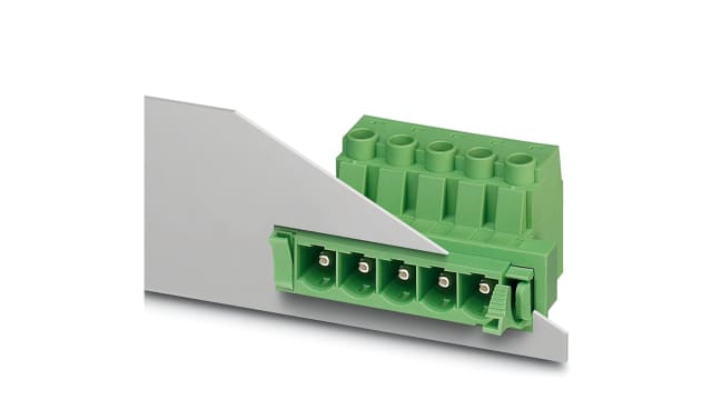 Phoenix Contact, 10.16mm Pitch, 2 Way, , Pluggable Terminal Block, Feed Through Plug, Cable Mount, Panel Mount, Screw | 1703373