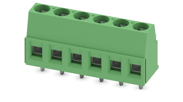 Phoenix Contact PCB Terminal Block, 6-Contact, 5.08 mm Pitch, Wave Soldering Mount, 1 Row | 1730162