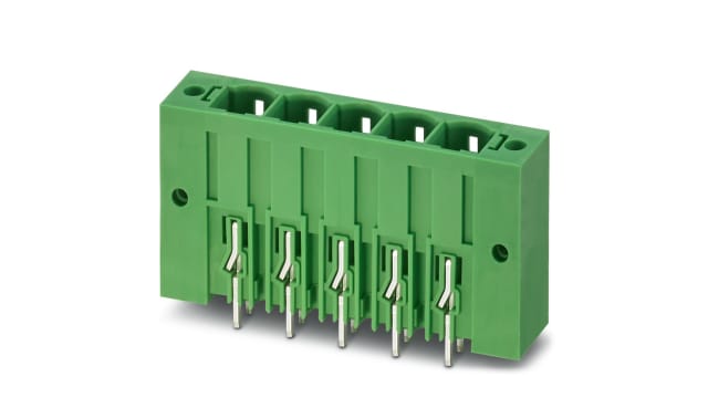 Phoenix Contact, 10.16mm Pitch, COMBICON PC, 4 Way, Pluggable Terminal Block, Header, 1998881 | 1998881