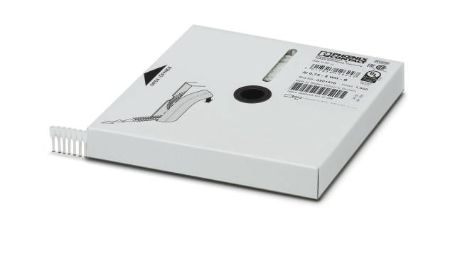Phoenix Contact Insulated Ferrule, 14 mm Pin Length, 1.3 mm Pin Diameter, White 18 AWG Wire Size | 3201576