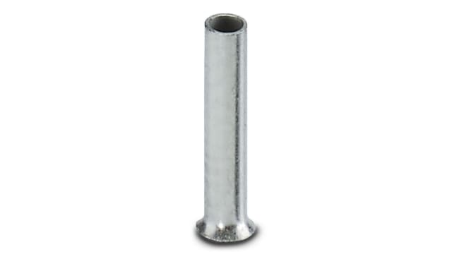 Phoenix Contact Insulated Ferrule, 8 mm Pin Length, 1.2 mm Pin Diameter, Silver 18 AWG Wire Size | 3202504