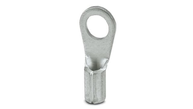 Phoenix Contact, C-RC 1/M3 DIN 3240070 Uninsulated Ring Terminal, M3 Stud Size 20 AWG, Silver | 3240070