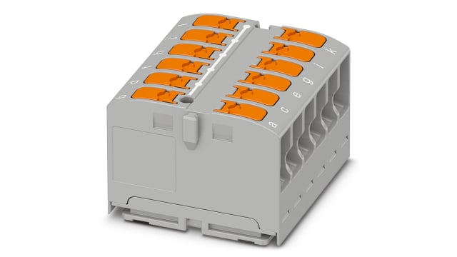 Phoenix Contact Distribution Block, 12 Way, 450 V, 24A, Grey | 1019572