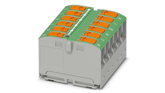 Phoenix Contact Distribution Block, 12 Way, 450 V, 24A, Green | 1186865
