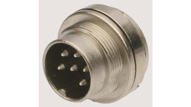 binder Circular Connector, 2 Contacts, Panel Mount, M16 Connector, Plug, Male, IP67, 723 Series | 09-0103-00-02