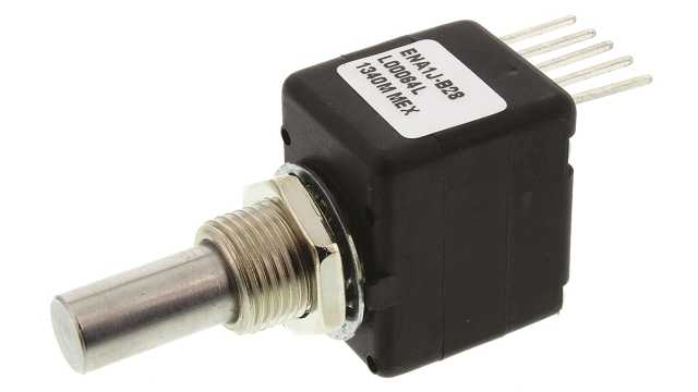 Bourns 5 V dc 64 ppr Pulse Optical Encoder with a 6.35 mm Round Shaft, Bracket Mount, Axial | ENA1J-B28-L00064L