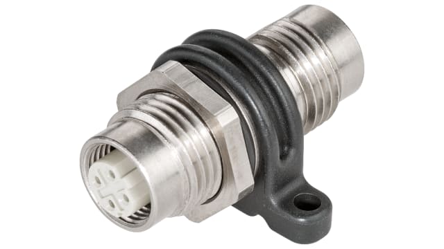 Siemens Data Acquisition Connector for Use with M12/M12 Coupler M12 Panel Feed Through | 6GK1901-0DM30-2AA5