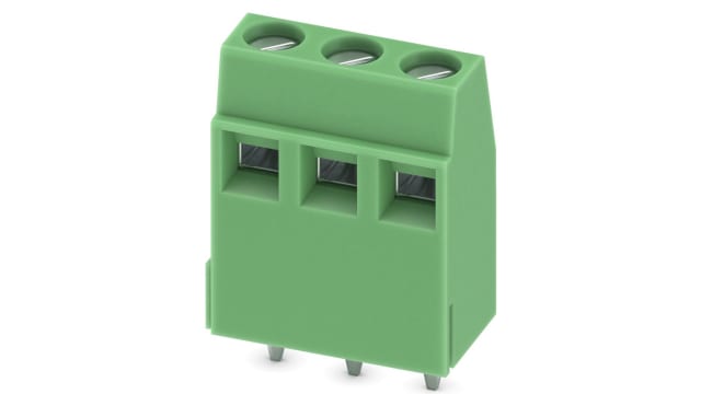 Phoenix Contact PCB Terminal Block, 3-Contact, 5.08 mm Pitch, Wave Soldering Mount, 1 Row | 1731831