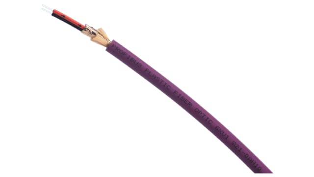 Siemens Standard Cable Fibre Optic Cable, 2.2 mm Polyvinyl Chloride, Orange, Black, 100 m | 6XV18210AT10