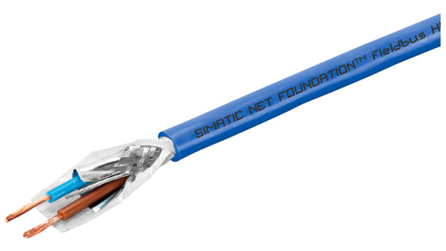Siemens Multicore Mains Power Cable, 2 Cores, Aluminium foil with a braided tin-plated copper wire screen Shield | 6XV18305GH10