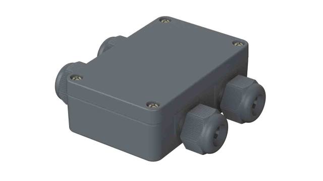 Bopla Euromas Polymas Series Black Polyamide Junction Box, IP65, 0 Terminals, 98 mm, 64 mm 34 mm | 38102400 PK 102-411