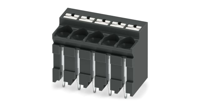 Phoenix Contact PCB Terminal Block, 5-Contact, 5 mm Pitch, Solder, 1 Row | 1135337