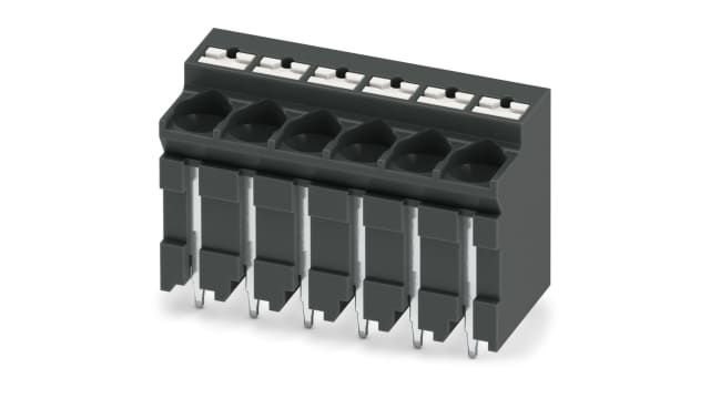 Phoenix Contact PCB Terminal Block, 6-Contact, 5 mm Pitch, Solder, 1 Row | 1135338