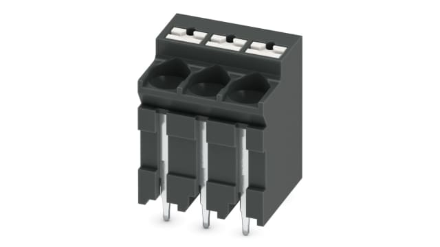 Phoenix Contact PCB Terminal Block, 3-Contact, 5 mm Pitch, Solder, 1 Row | 1135347