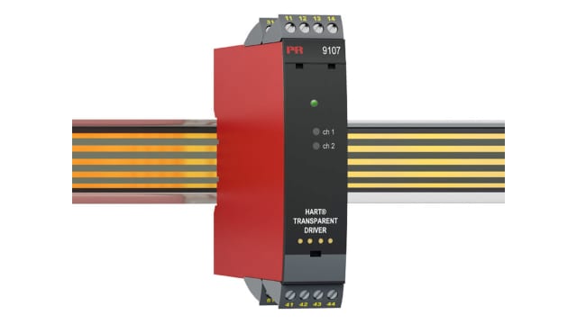 PR Electronics 9100 Series Signal Conditioner, Current/Voltage Input, Current Output, 19.2/31.2 V dc Supply, IECEx/ATEX | 9107AA