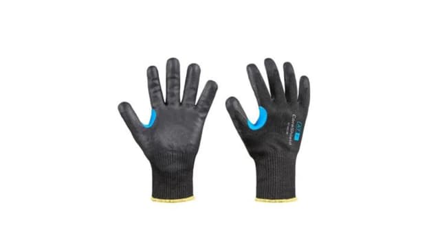 Honeywell Black Stainless Steel, Nitrile Microfoam, High Performance Polyethylene Work Gloves Cut Resistant, Abrasion | 27-0513B-L