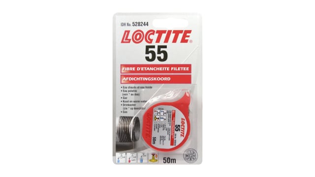Loctite 55 Blister Pipe Sealant Sealant for Thread Sealing 50 m Container | LOCTITE 55 Blister 50M