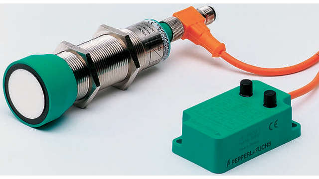Pepperl + Fuchs Ultrasonic Threaded Barrel Proximity Sensor, M30, 4 m Detection, NPN NO/NC, 10 → 30 V dc | UB4000-30GM-E4-V15
