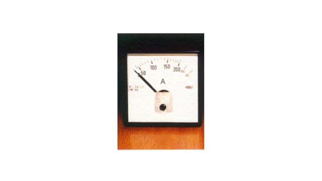 HOBUT Analogue Panel Ammeter 300 A AC, 72 mm x 72 mm Moving Iron | PD72MIS5A2/2-001 0/150/300A