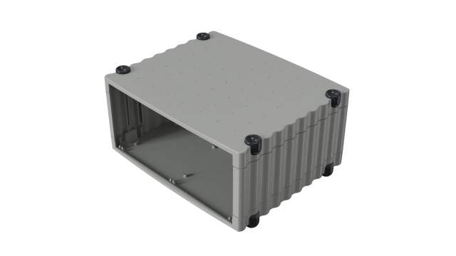 Rose Wavetronic Series Black Aluminium Desktop Enclosure, 268 mm 147 mm, 324 mm | 077002030