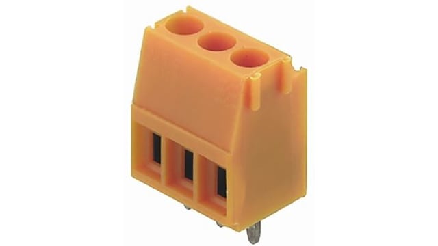 Weidmuller LM Series PCB Terminal Block, 3-Contact, 3.5mm Pitch, Through Hole Mount, Solder Termination | 1667770000