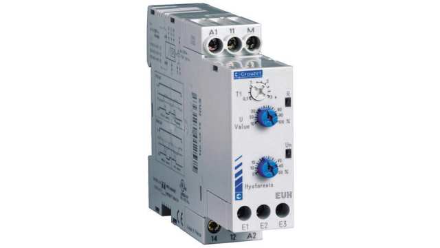 Crouzet Voltage Monitoring Relay, 1 Phase, SPDT, DIN Rail | 84872023