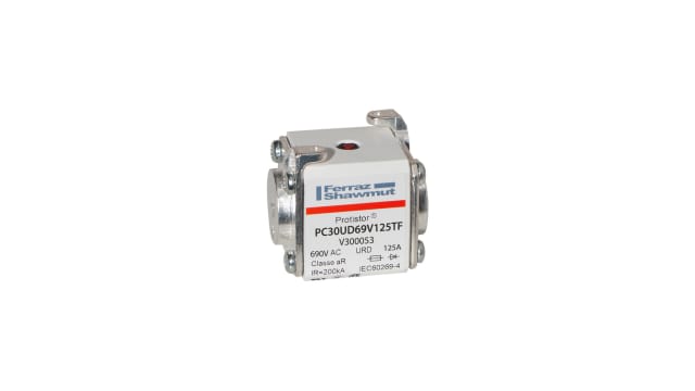 Mersen 125 A size 30 FF Square Body Fuse, 700 V | V300053