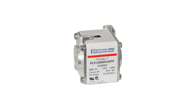 Mersen 250 A size 31 FF Square Body Fuse, 700 V | P300002