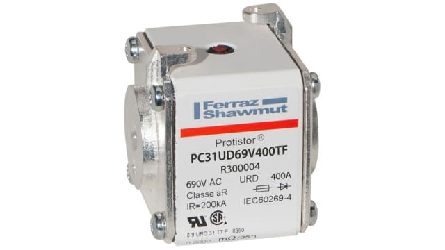 Mersen 400 A size 31 FF Square Body Fuse, 700 V | R300004