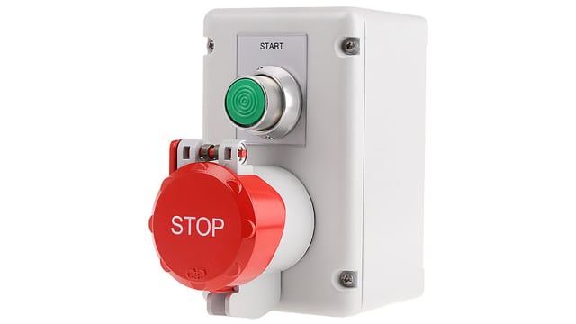 Craig & Derricott Push Button Control Station - SPDT, Die Cast Aluminium, Green, Red, IP65 | SSTH/GS/P/F3/MG/CO