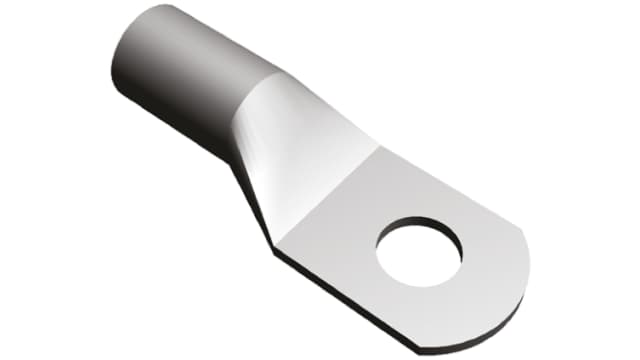 TE Connectivity, XCT Uninsulated Ring Terminal, 8 mm Stud Size 2 AWG 2 AWG Wire Size, Grey | 710027-2