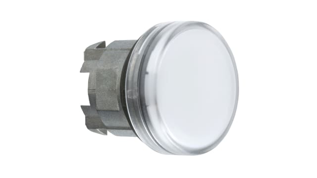 Schneider Electric White Pilot Light Head, 22 mm Cutout Harmony XB4 Series | ZB4BV013