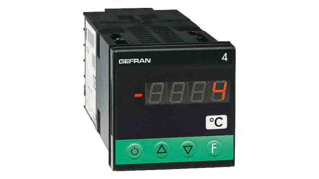 Gefran 4T LED On-Off Temperature Controller for Temperature,  48 mm  x 48 mm | 4T-48-4-00-0-000