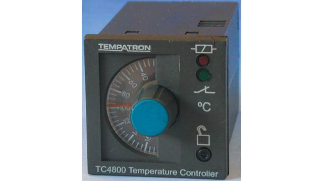 Tempatron 1/16 DIN On/Off Temperature Controller, 48 x 48mm, 1 Output Relay, 110 → 230 V ac Supply Voltage | TC4830-01-110/230VAC