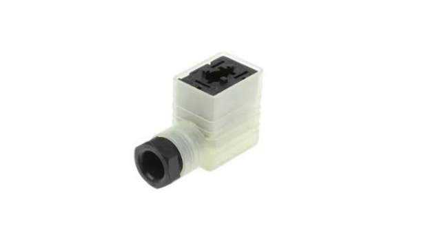 Hirschmann GML 2P+E DIN 43650 B, Female Solenoid Valve Connector with Indicator Light, 250 V ac/dc Voltage | 935980255 RS GML 209 NJ GB1 LED 230 schwarz