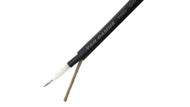 Van Damme Microphone Cable Screened, 4.5mm od, 100m, Black | 268-005-000