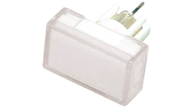 Omron White Rectangular Push Button Lens for Use with A3D Series | A3DJ-500W