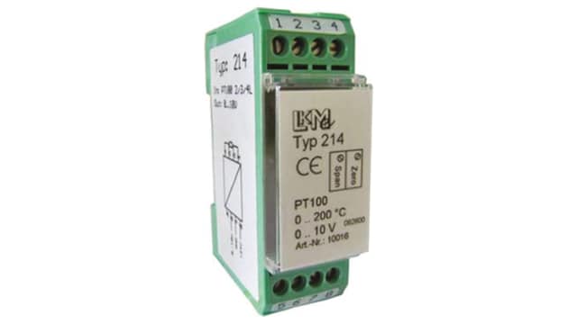 LKMelectronic LKM 214 Temperature Transmitter PT100 Input, 15 → 35 V dc | LKM 214/4