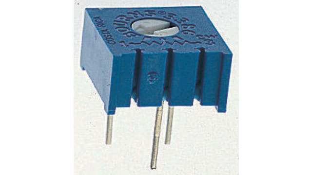 1 kΩ, Through Hole Trimmer Potentiometer, Pin 0.5 W Top Adjust Bourns, 3386 | 3386F-1-102LF