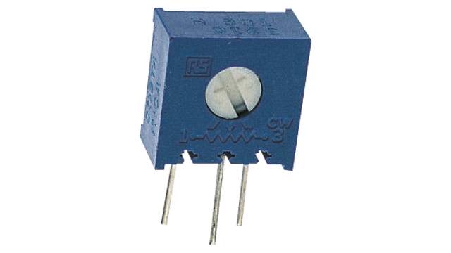 1 kΩ, Through Hole Trimmer Potentiometer, Pin 0.5 W Side Adjust Bourns, 3386 | 3386X-1-102LF