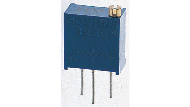 1 mΩ, Through Hole Trimmer Potentiometer, Pin 0.5 W Top Adjust Bourns, 3296 | 3296Y-1-105LF