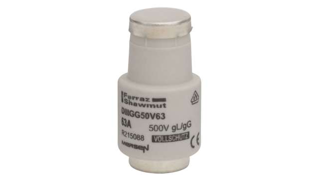 Mersen 63 A D3 Diazed Fuse, E33 Thread Size, 500 V | R215088