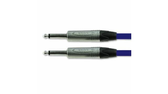 Van Damme Male 6 mm Mono Jack to Male 6 mm Mono Jack Auxiliary Cable, Blue, 3 m 101-002-202-060 | 101-002-202-060