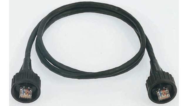 Brad from Molex RJ-Lnxx, 1 m Cat5e Ethernet Cable, Black Polyurethane Sheath Screened, Shielded | 1300508025